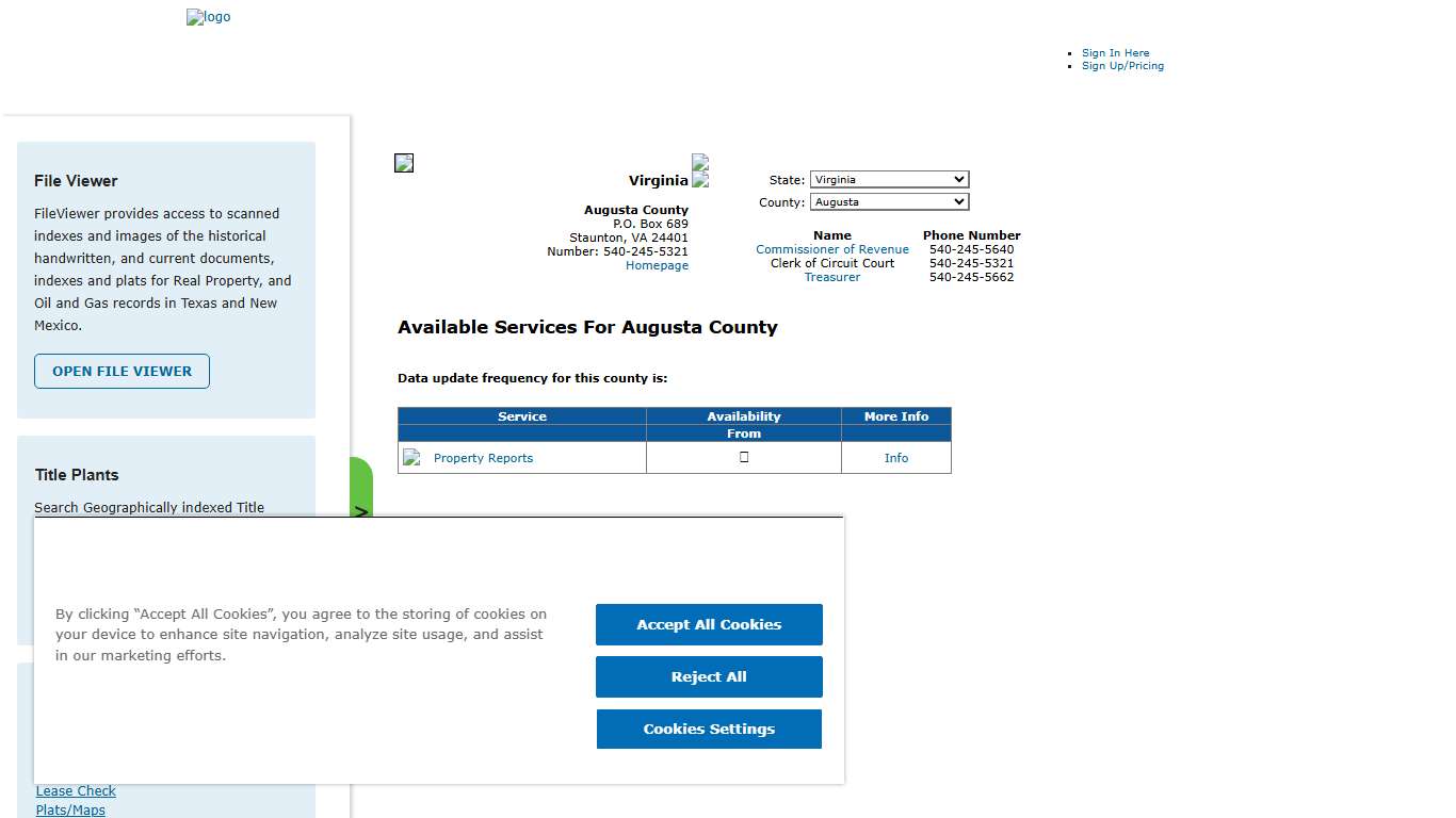 Search Augusta County Public Property Records Online CourthouseDirect.com